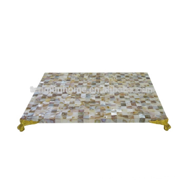 CCP-MPG Tapis de table MOP chinois à eau douce avec coin doré